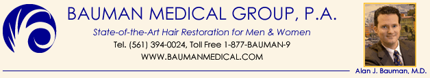 Bauman Medical Newsletter Sep 2006 Bauman Medical Group--Hair Restoration For Men &Amp; Women