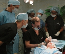 Dr. Bauman Demonstrates His Eyelash Transplant Technique At The Live Surgery Workshop In Los Angeles