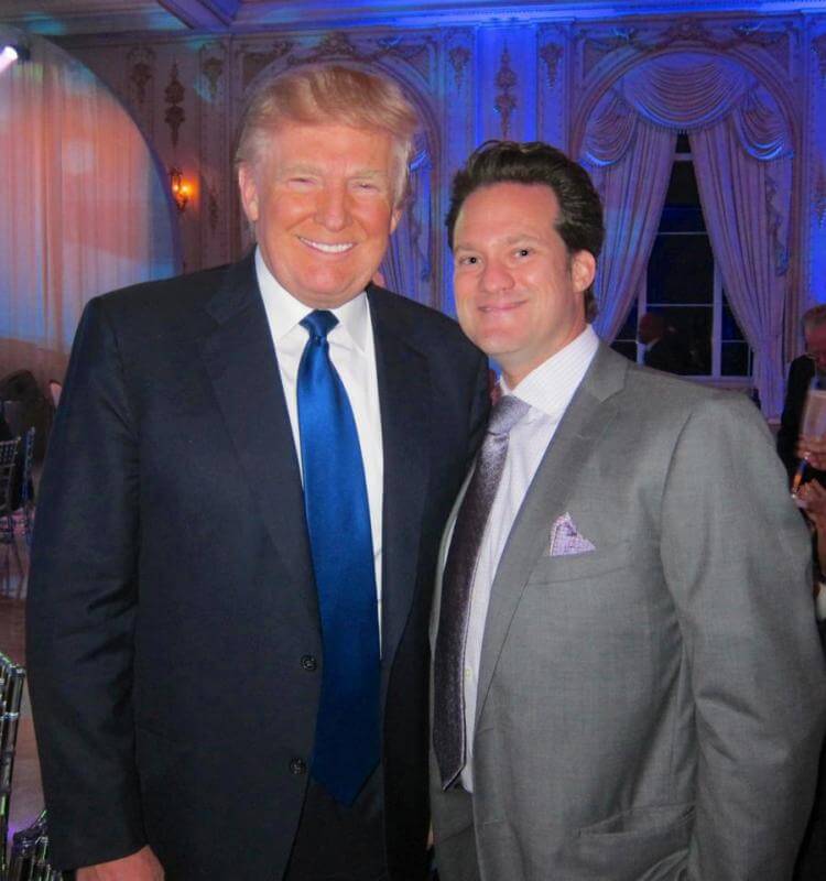 Dr Bauman with Donald Trump at Mar-a-Lago in Palm Beach, FL