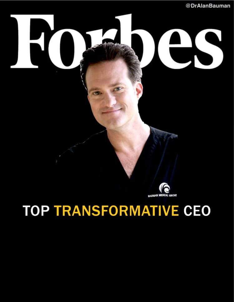 PRESS RELEASE: Dr Bauman Named a Top Transformative CEO in Forbes