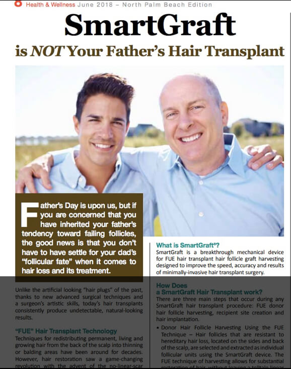 ARTICLE: SmartGraft is NOT your Father’s Hair Transplant