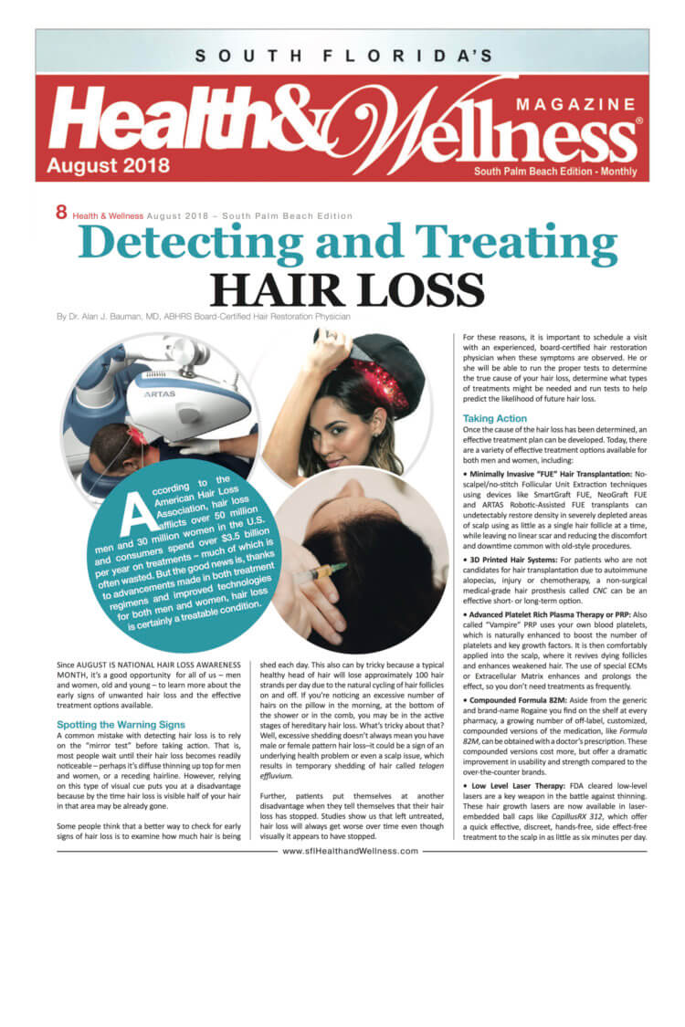 ARTICLE: How To Detect and Treat Hair Loss