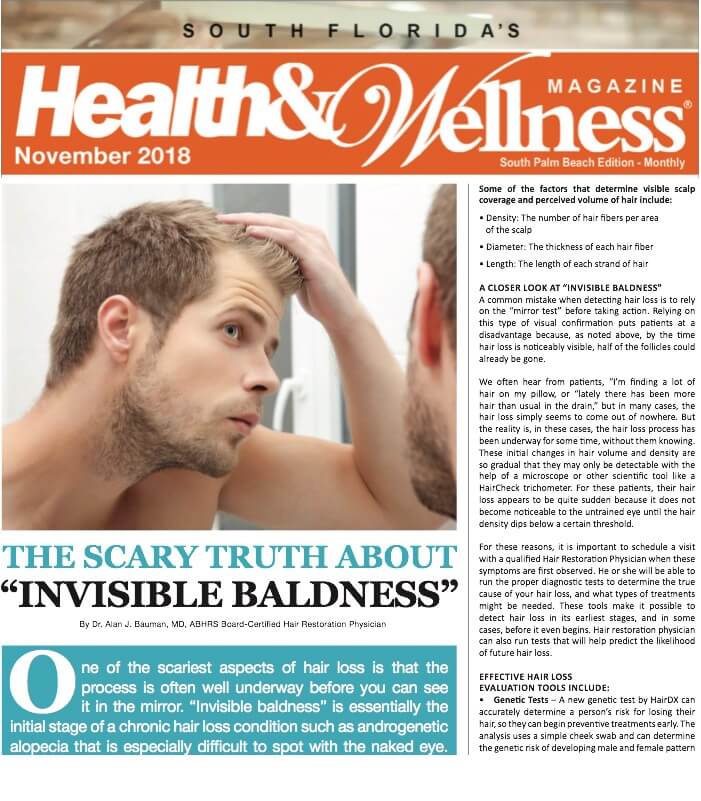 ARTICLE: The Scary Truth About Invisible Baldness