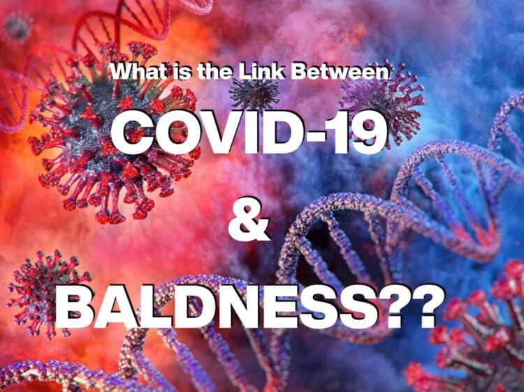 What is the relationship between Baldness, Baldness Drugs, and COVID-19?