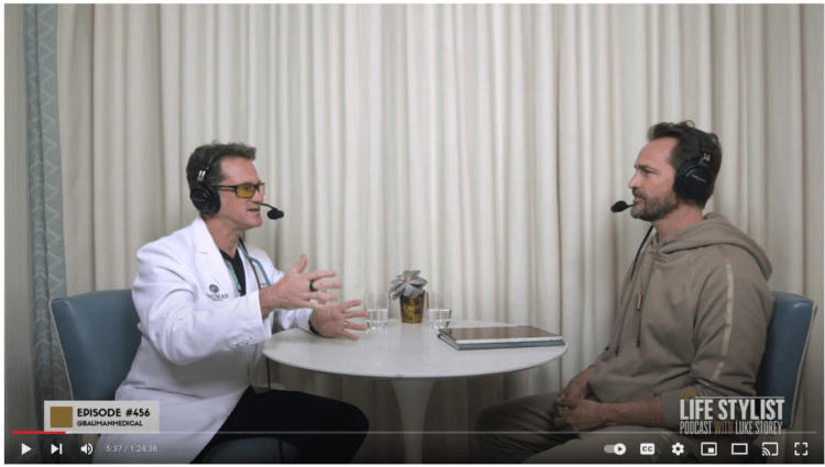 VIDEO: The Lifestylist Host Luke Storey Interviews Dr. Alan Bauman on “Unlocking The Mystery Of Hair Loss”