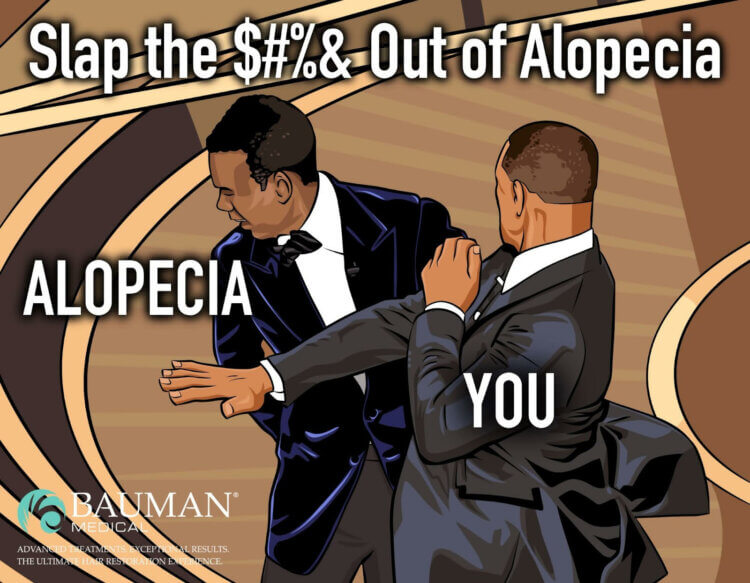 For Dr. Alan J. Bauman the incident between Chris Rock and Will Smith at last year’s Oscars is an opportunity to educate people about Alopecia